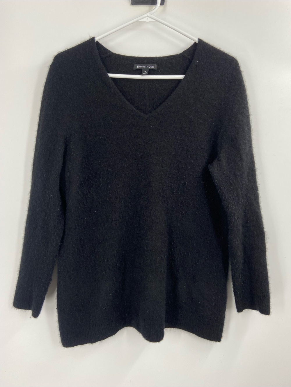 41 Hawthorn 100% Cashmere Black V-neck Sweater 2X
